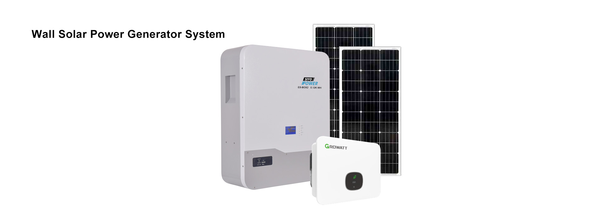 Wall solar power generator system